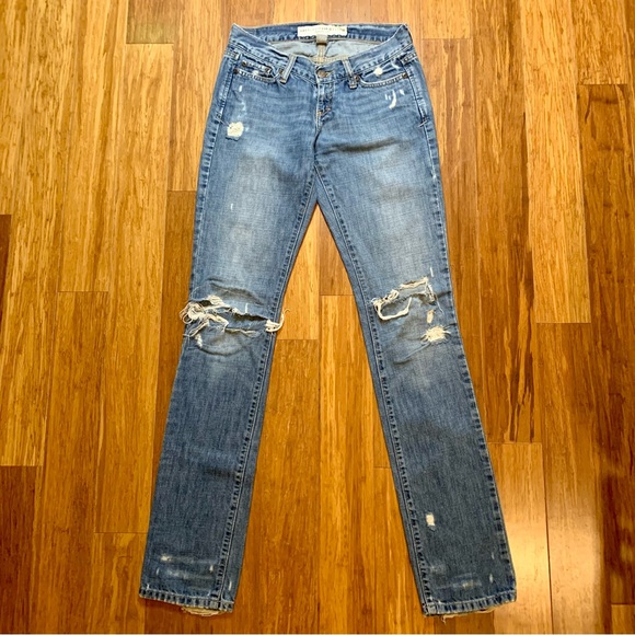 Abercrombie & Fitch Denim - Vintage Abercrombie & Fitch Madison Distressed Low Rise Jean